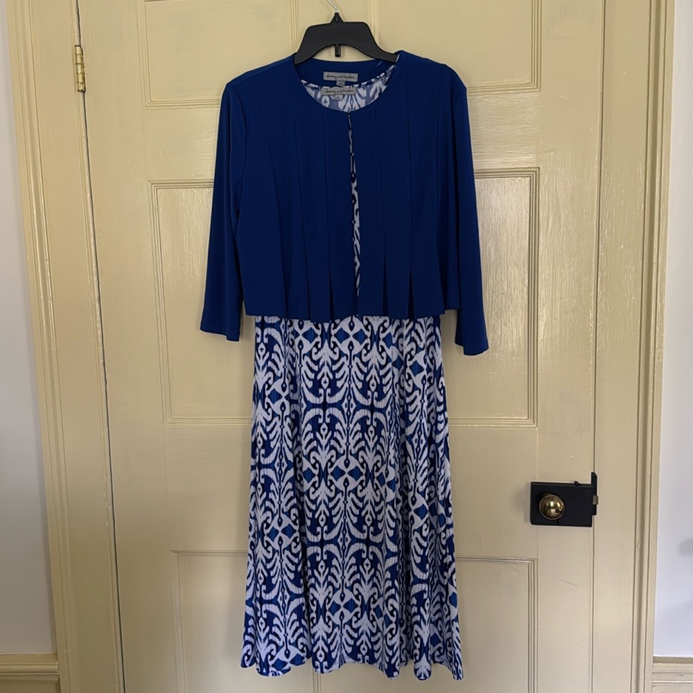 Danny and Nicole two piece dress and jacket - Picture 1 of 6